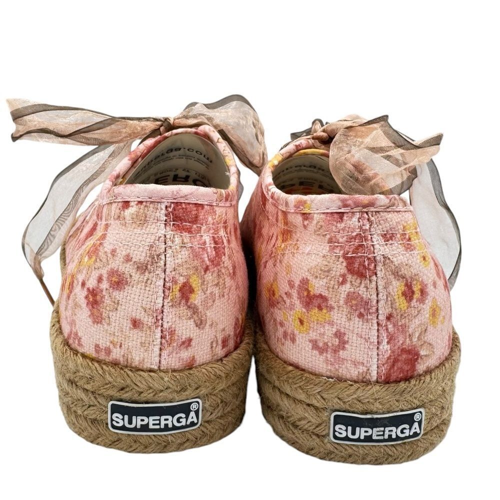 LoveShackFancy x Superga 2730 Floral Espadrille Sneaker Size 9.5 - Picture 6 of 13